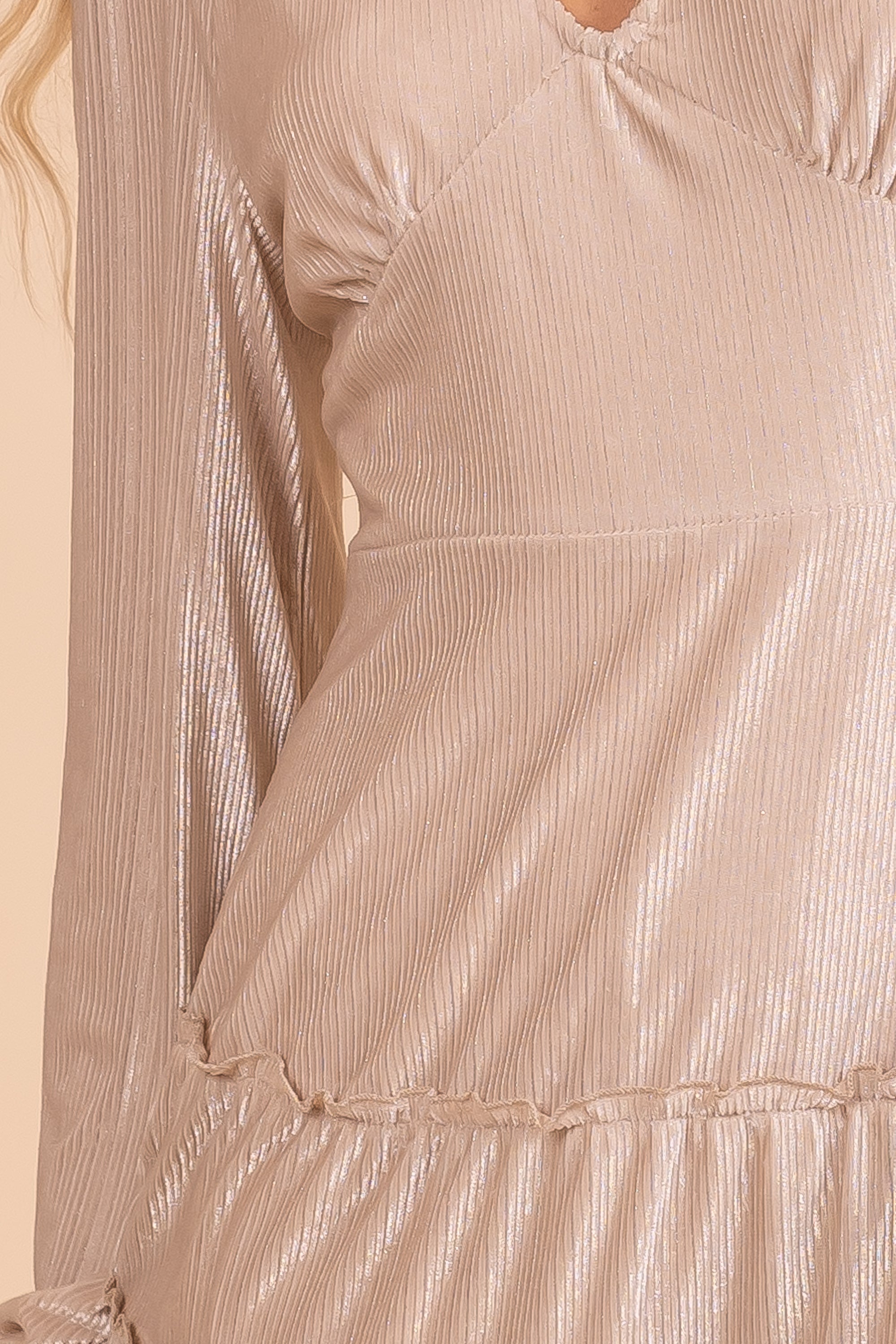 Deep V-neck Textured Velvet Holiday Mini Dress