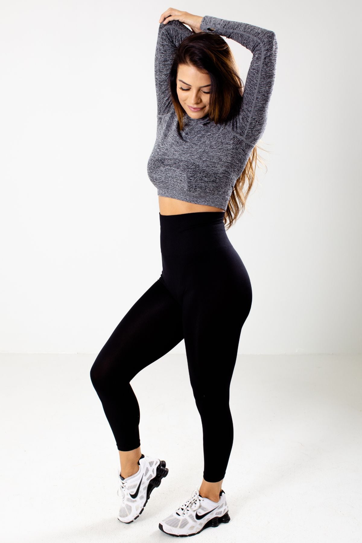Dark Gray Cute and Comfortable Boutique Activewear Tops for Women