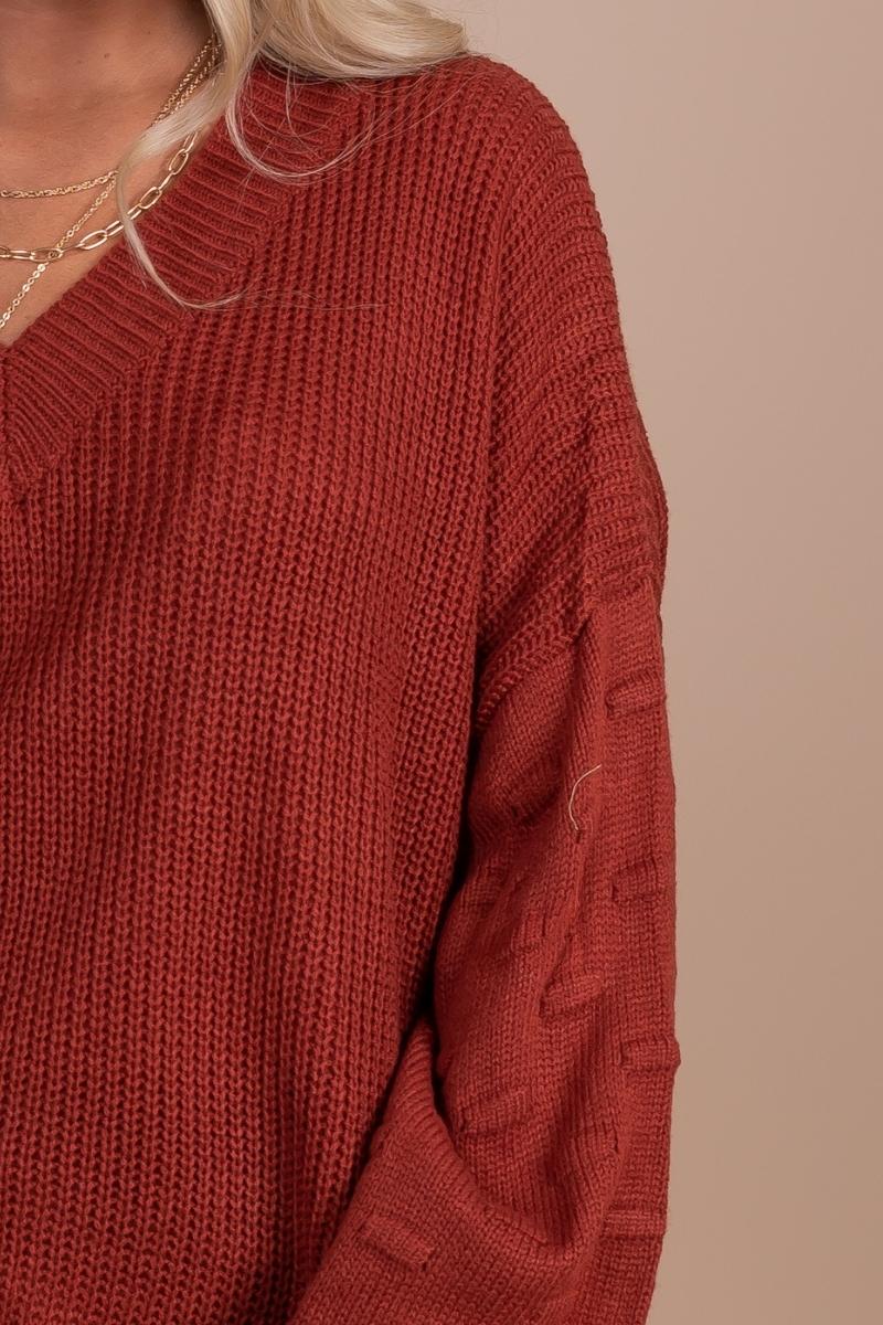 boutique red sweater for holidays