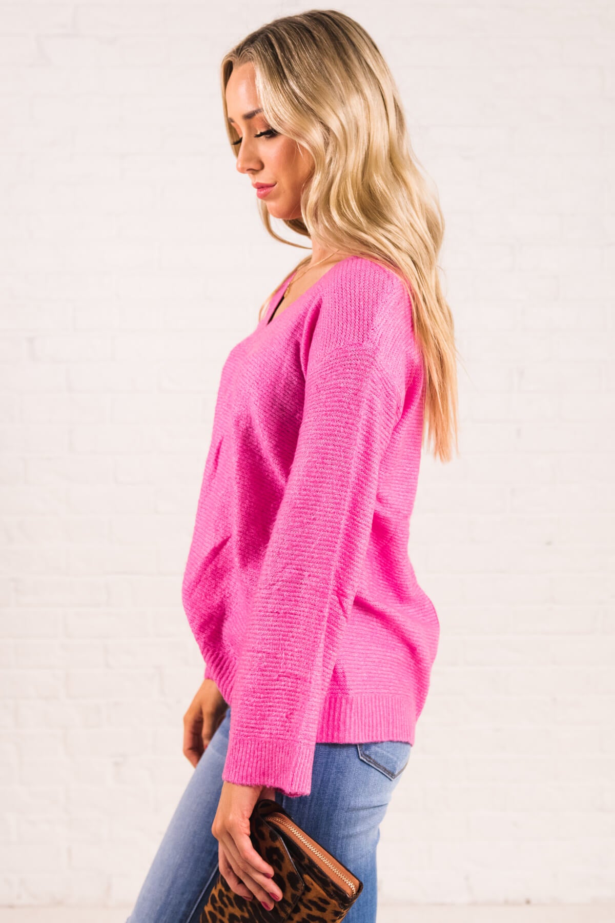 Hot Pink Cute and Comfortable Boutique Sweaters for Women