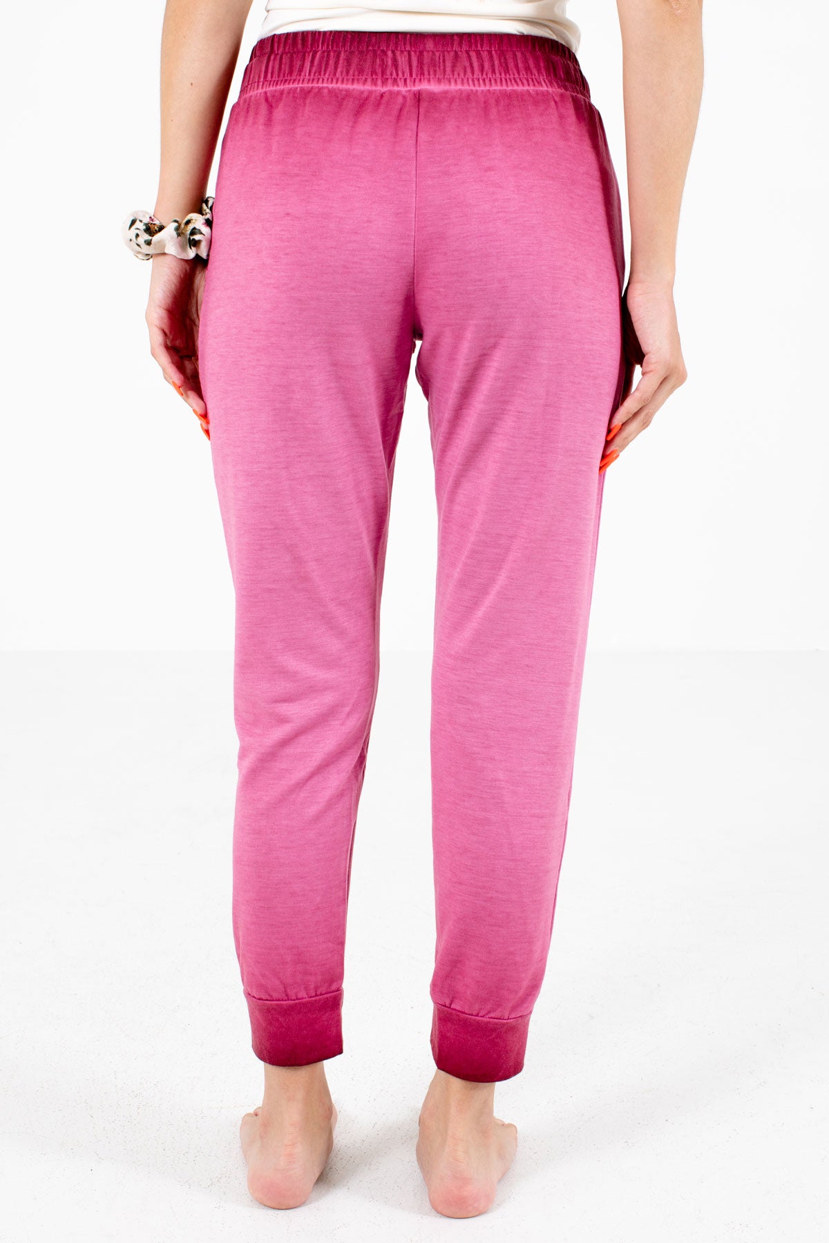 Women's Pink Boutique Lounge Pants with Pockets