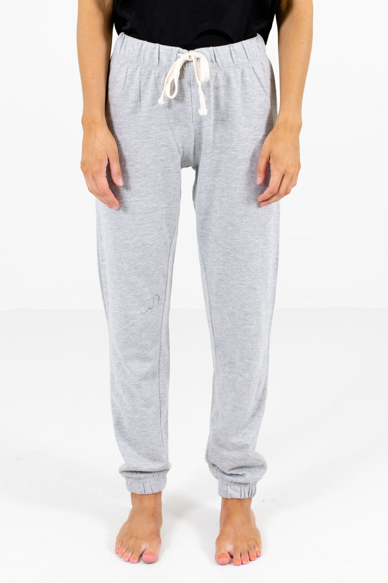 Easy Going Heather Gray Joggers