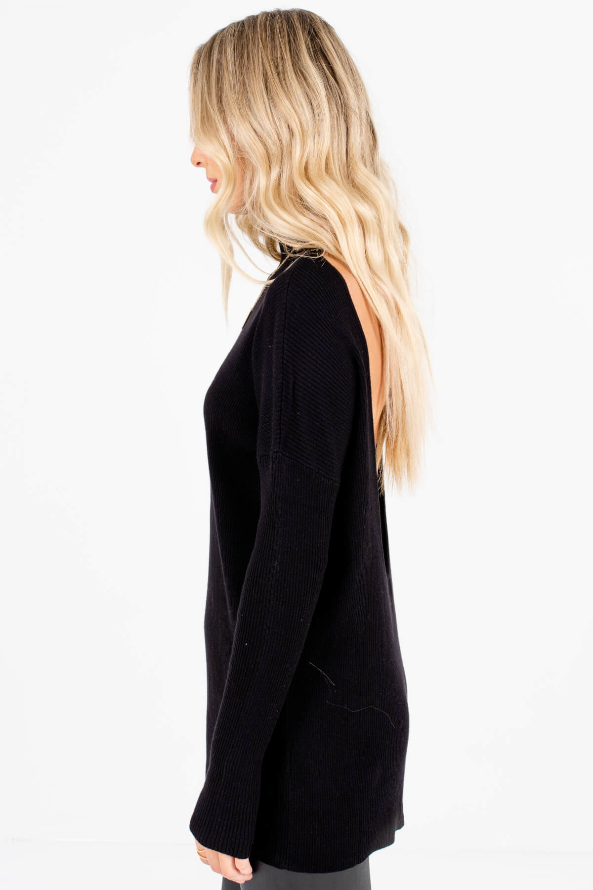 Black Turtleneck Style Boutique Sweaters for Women