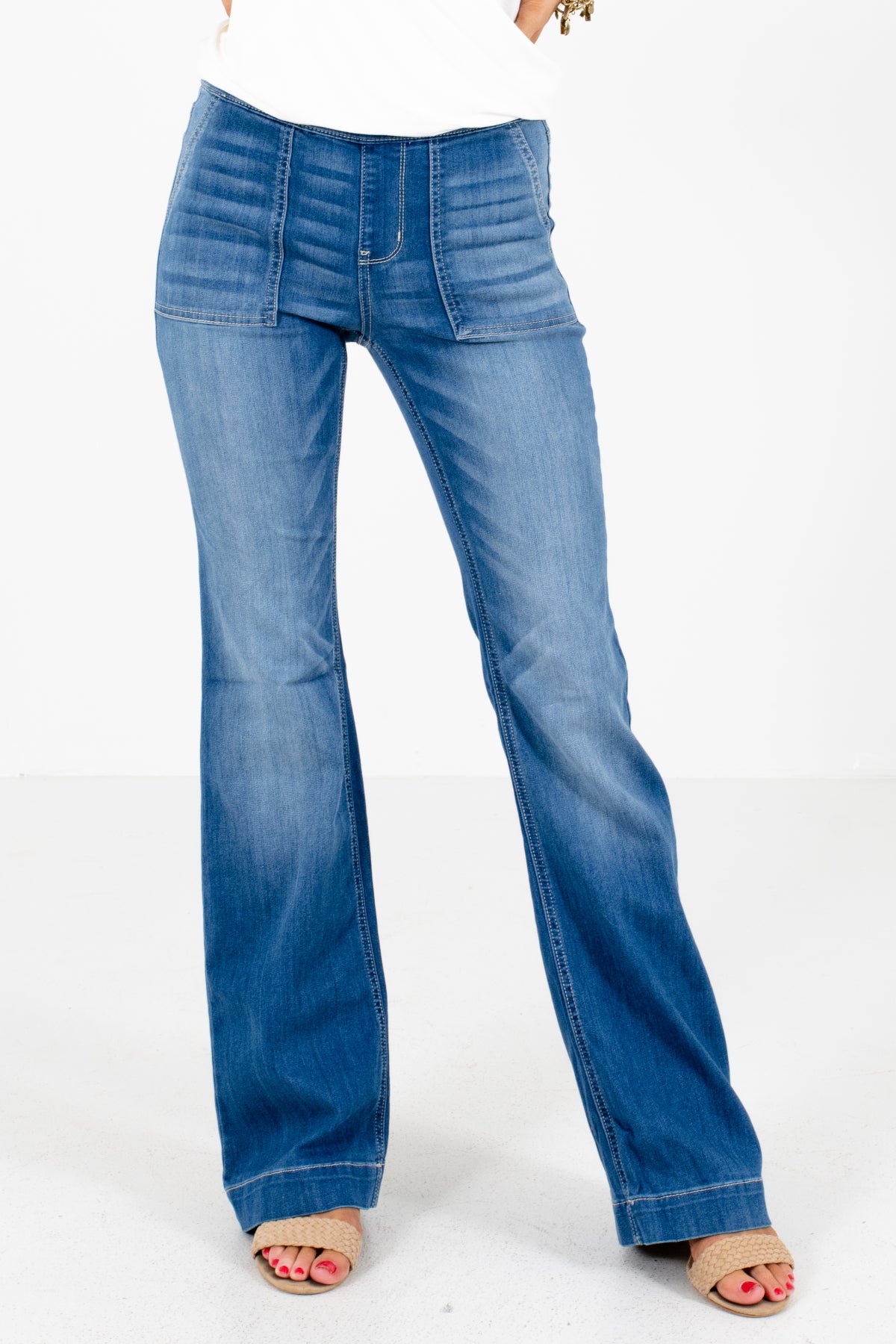 Blue Flare Style Boutique Jeggings for Women