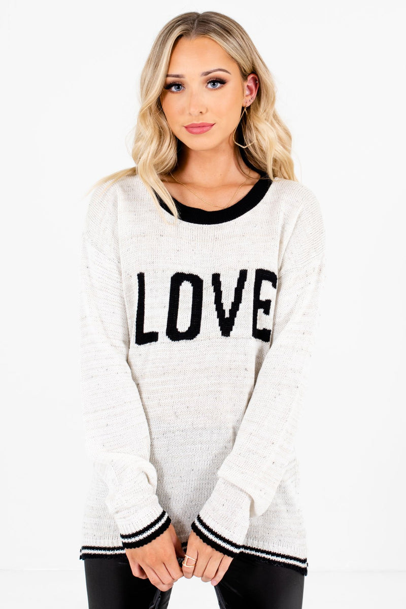 Love Cream Knit Sweater