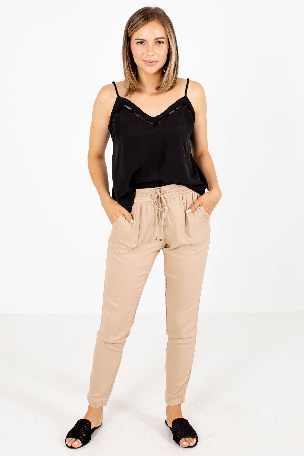Women's Taupe Spring and Summertime Boutique Clothing