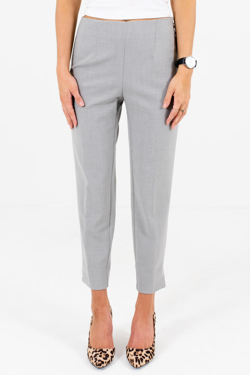 Strictly Business Heather Gray Pants