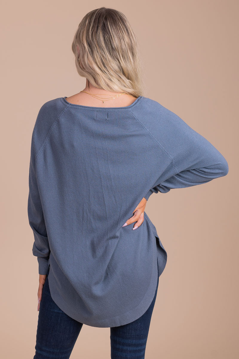 boutique women's winter long sleeve sweater