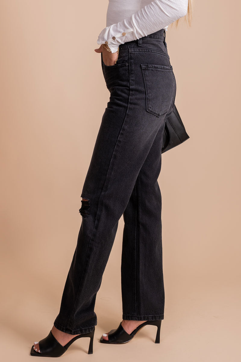 affordable distressed denim jeans for women