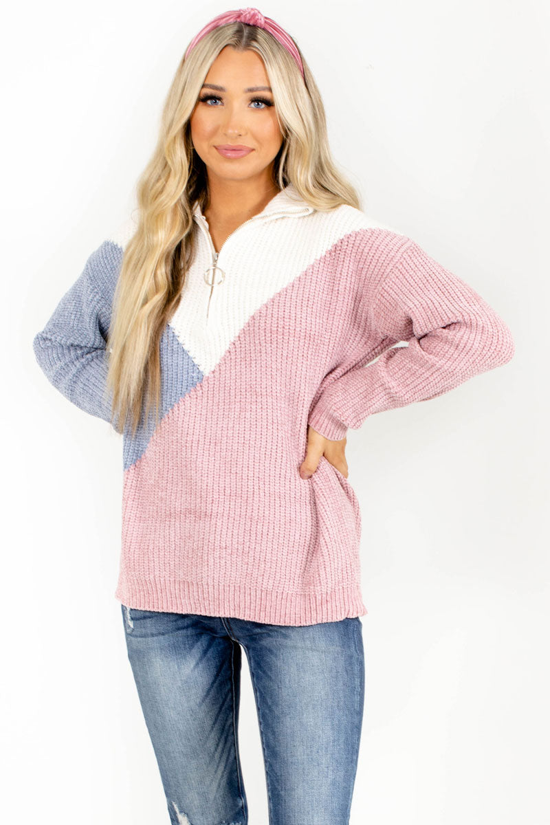 Sunny Horizons Color Block Sweater