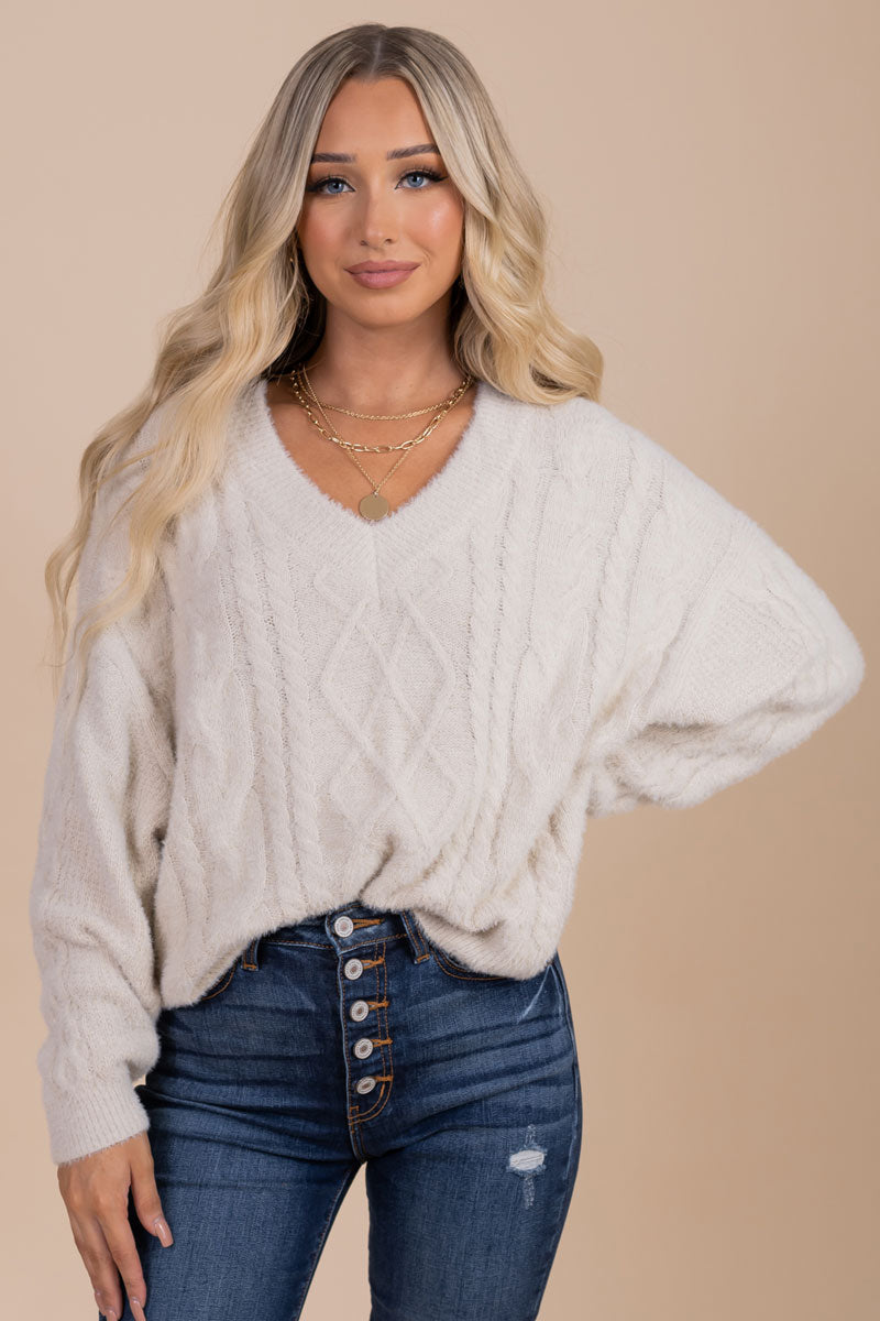 boutique cropped sweater