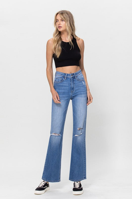 Free People Womens Destroyed High Rise Cropped Jeans Blue 26 at   Women's Jeans store