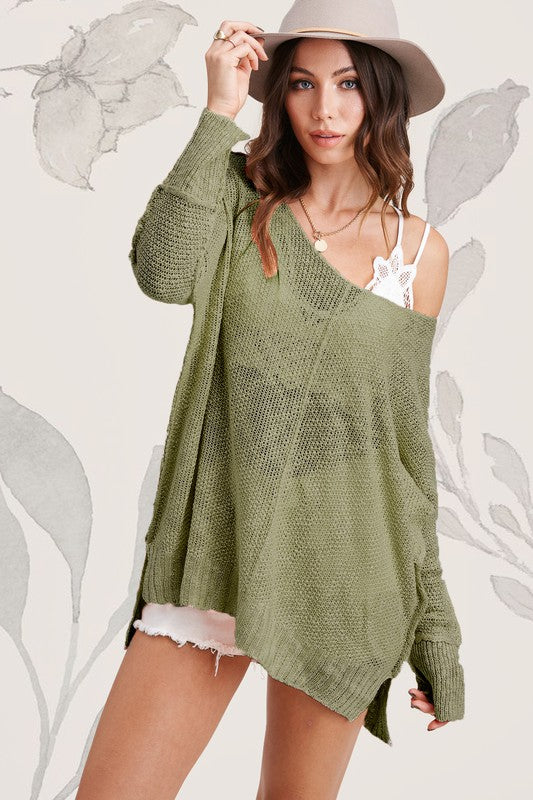 Taylor Oversized Stretchy Sweater