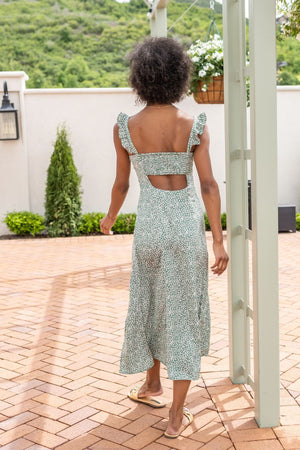 A Different Story Midi Floral Dress