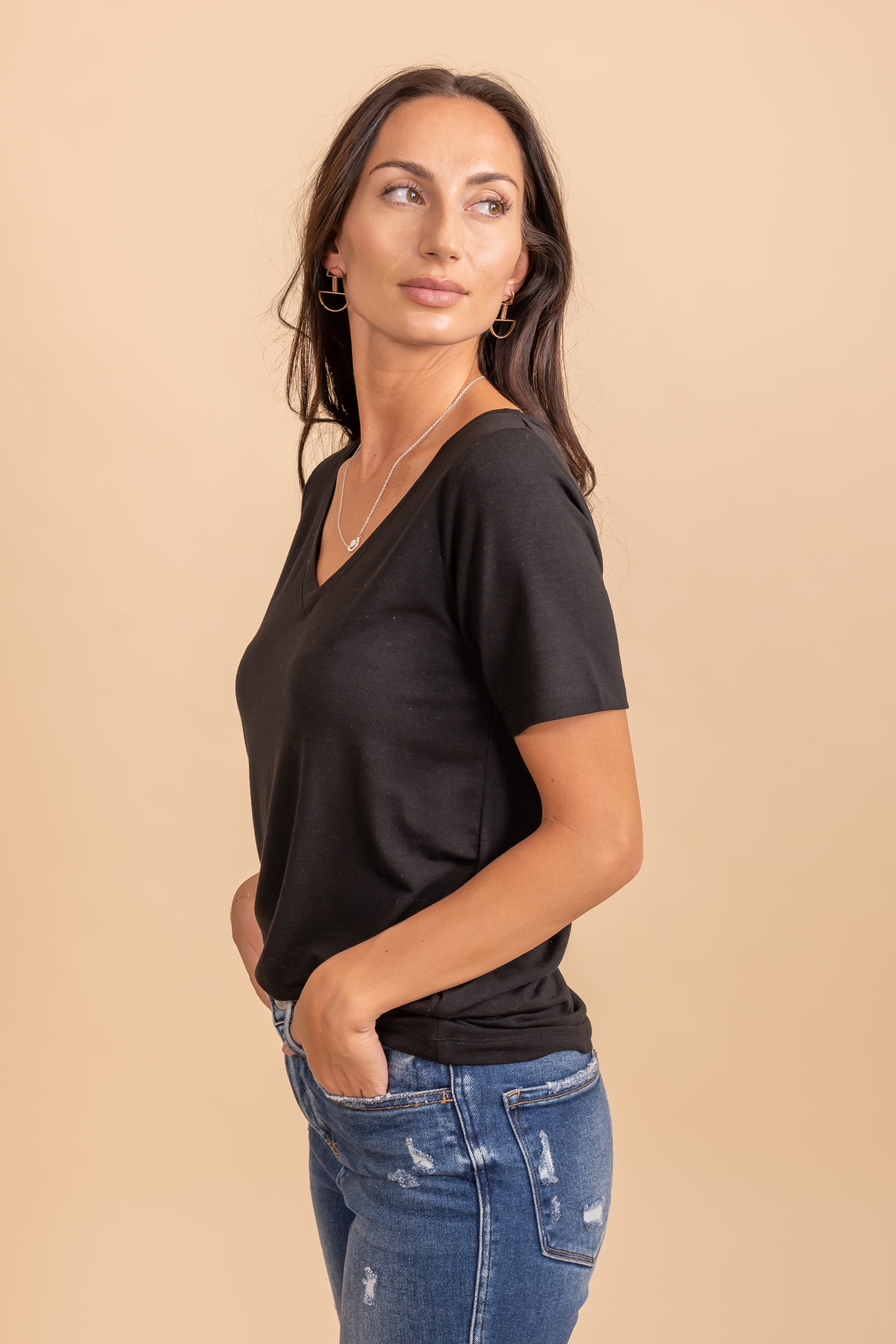 Moment in Time V-Neck Top