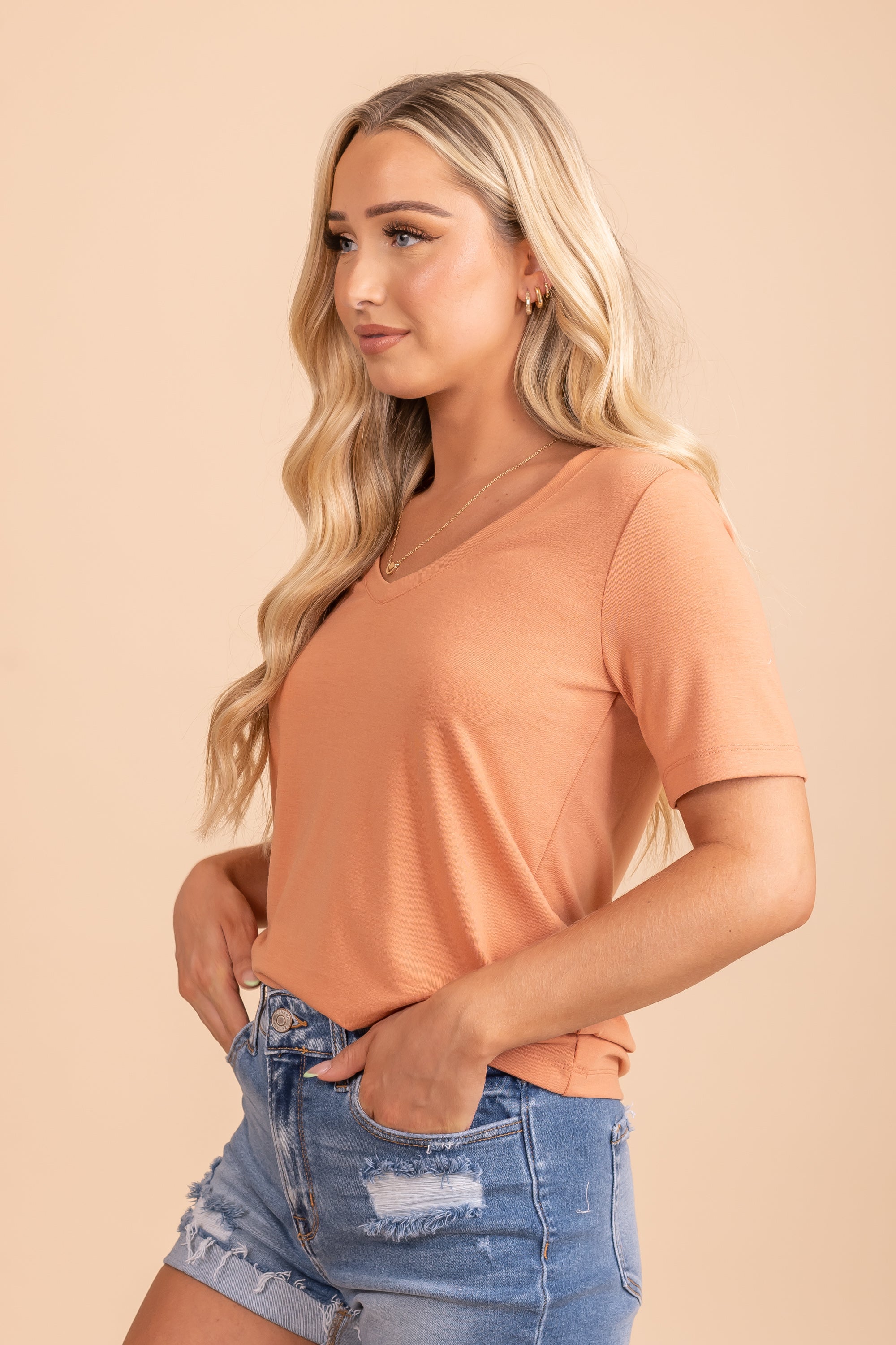 Moment in Time V-Neck Top