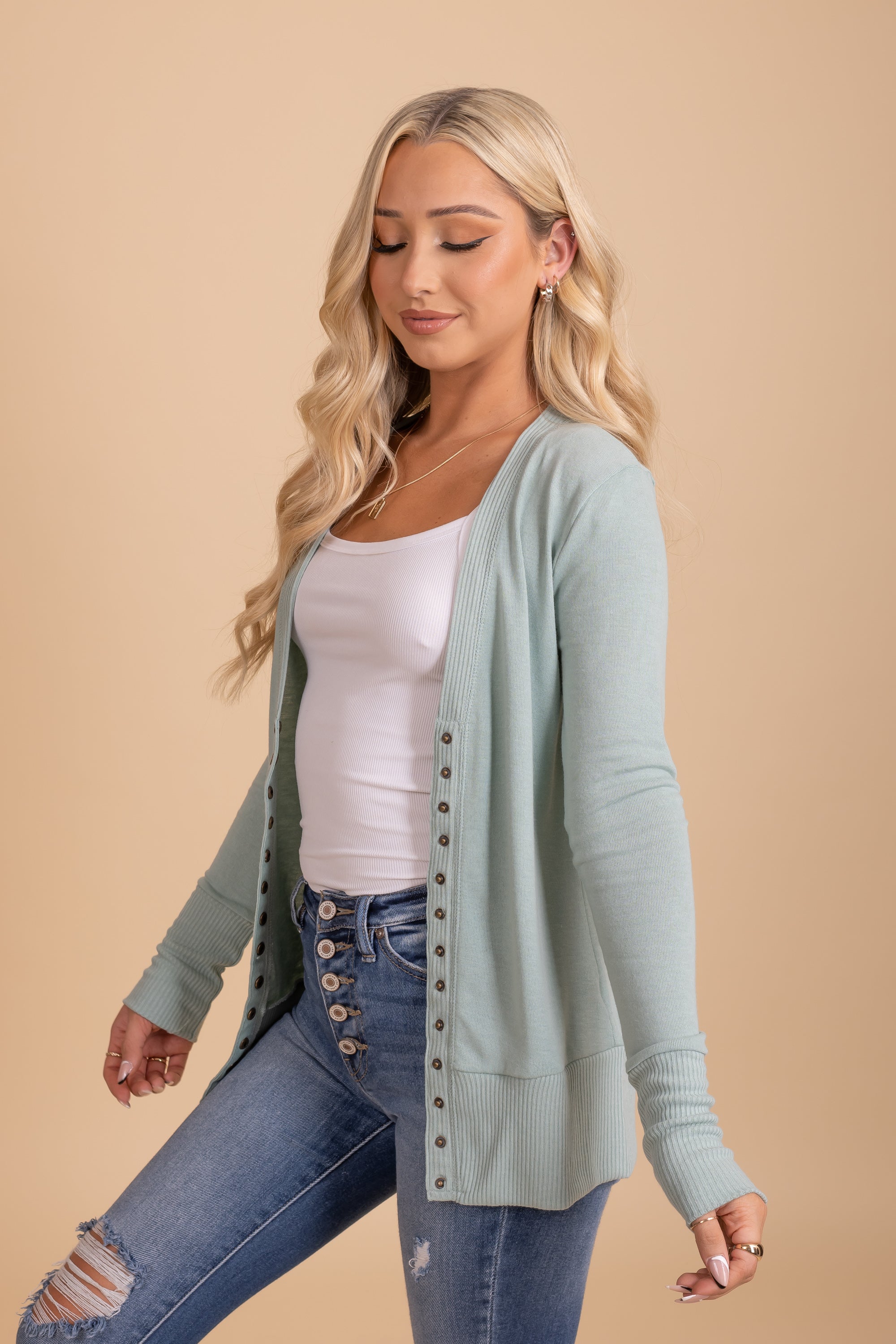 Common Ground Snap Button Cardigan