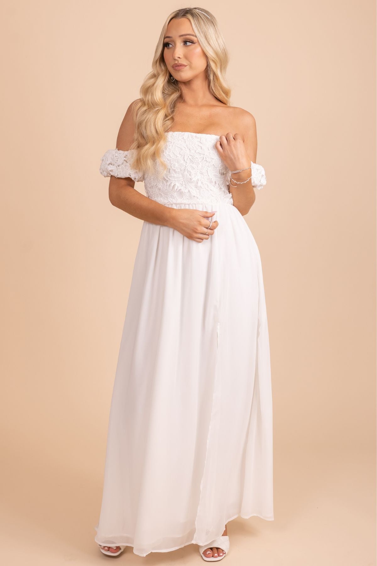 Amazon.com: PRETTYGARDEN Women's Summer Formal Wedding Guest Dresses One  Shoulder Spaghetti Strap High Slit Maxi Bodycon Dress (Army Green,Small) :  Clothing, Shoes & Jewelry