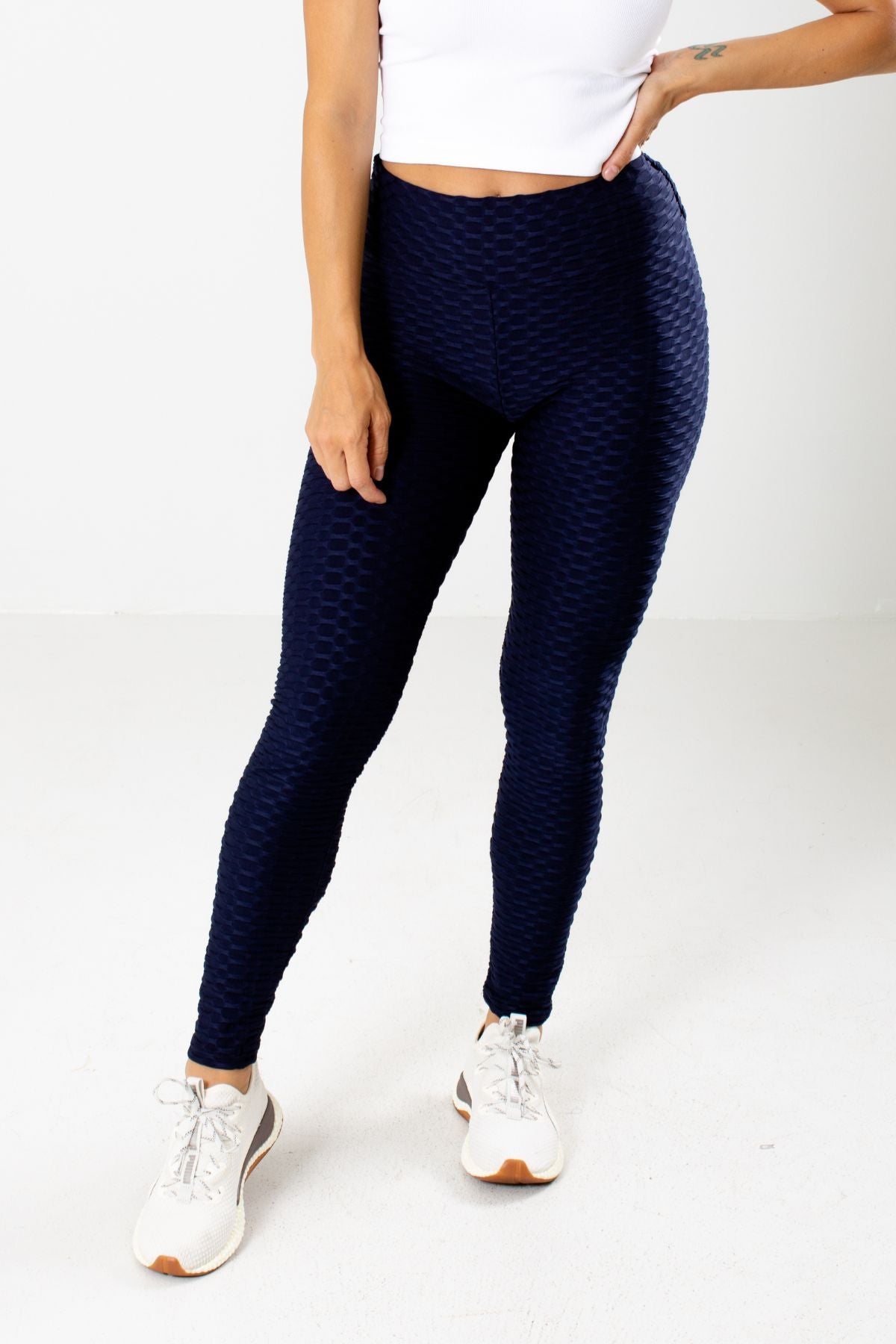Blue High Quality Boutique Activewear Leggings for Women