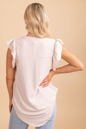 Nothing Compares Flutter Sleeve Blouse