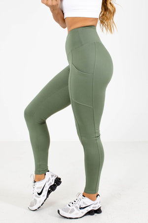 Green Cute and Comfortable Boutique Activewear Leggings