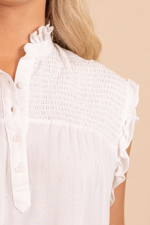 Blissful Moments Smocked Top
