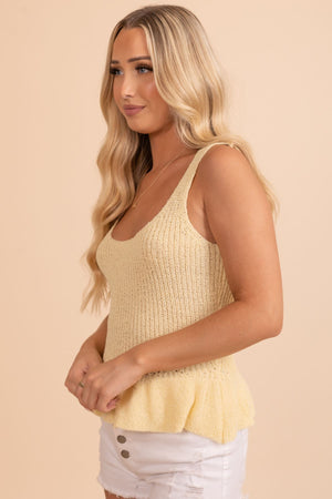Tender Love Knit Tank Top