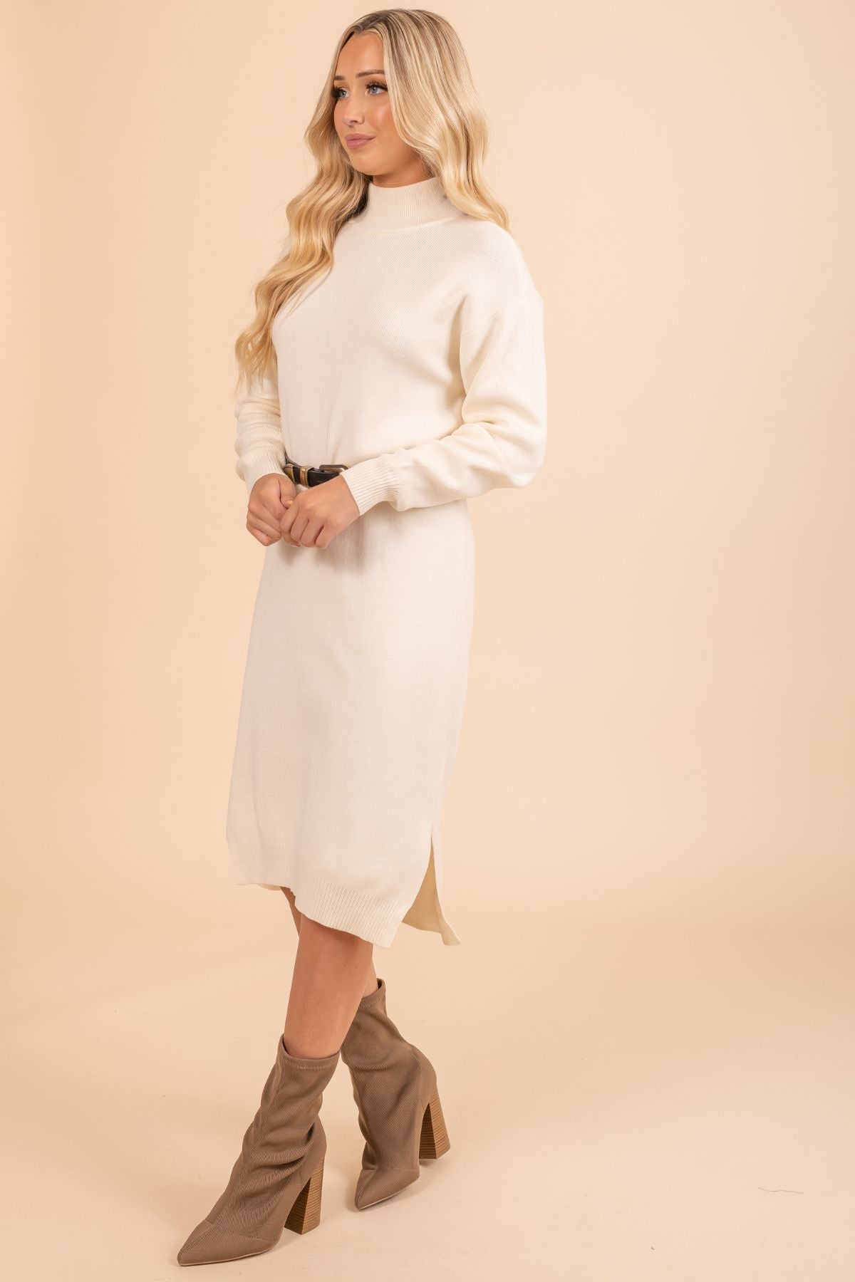 Thinking Out Loud Long Sleeve Sweater Dress