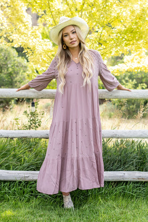 Willow Embroidered Maxi Dress