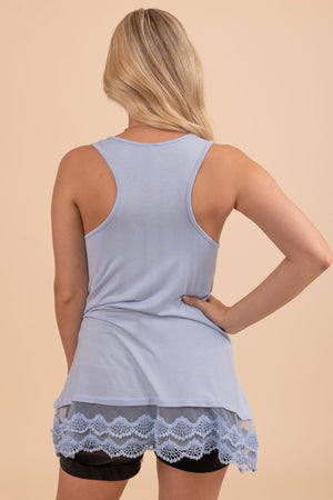 Inspire Others Lace Detail Tank Top