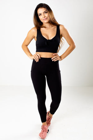 Black Cute and Comfortable Boutique Activewear Leggings for Women