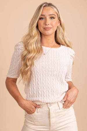 New Girl Textured Top