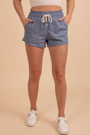 Afternoon Date Linen Shorts