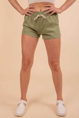 Afternoon Date Linen Shorts