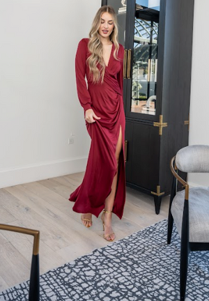Rare Form Long Sleeve Maxi Dress