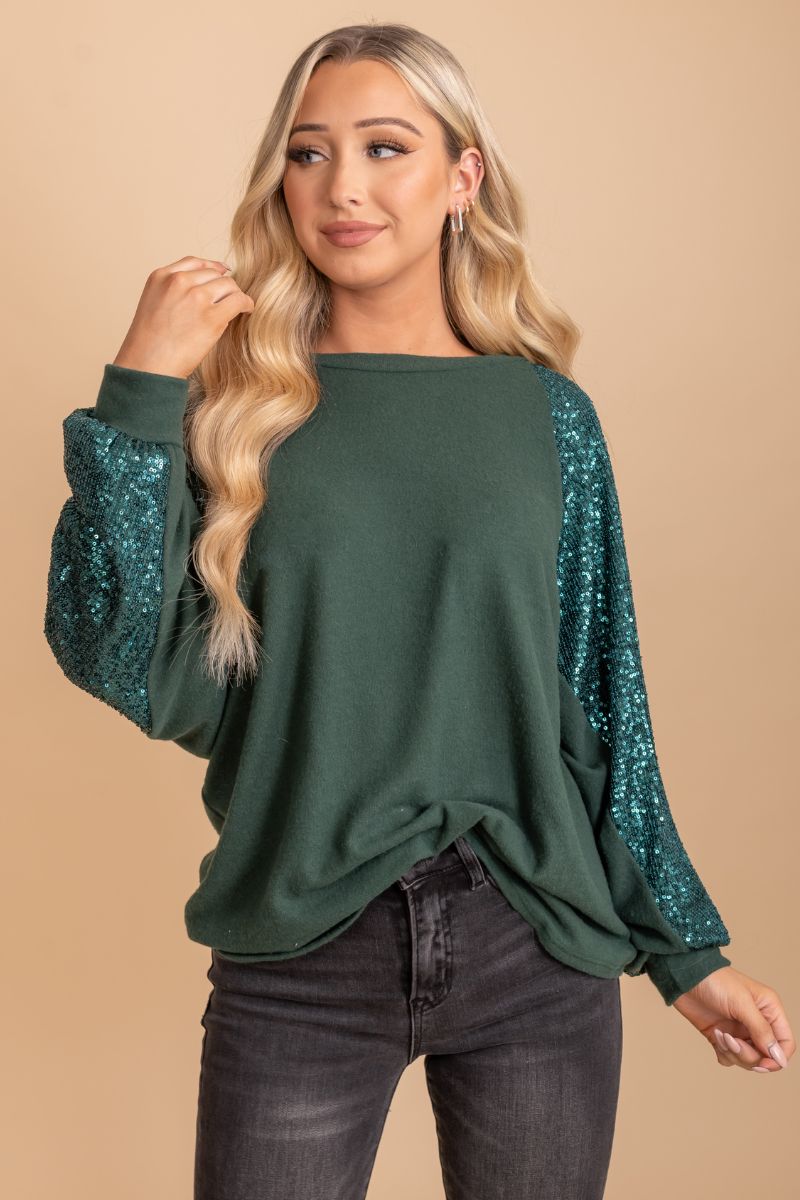 Stay Lively Sequin Top