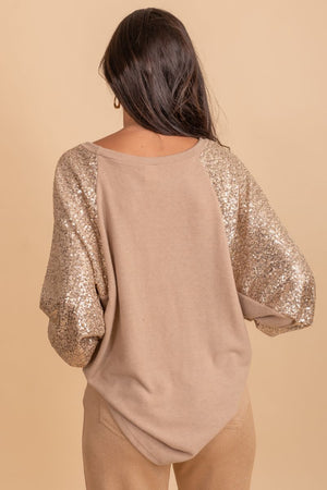 Stay Lively Sequin Top