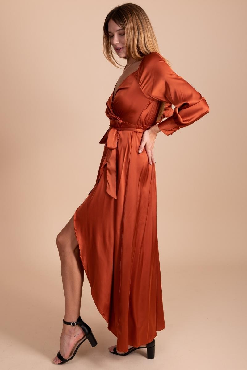 women's boutique long sleeve maxi dress