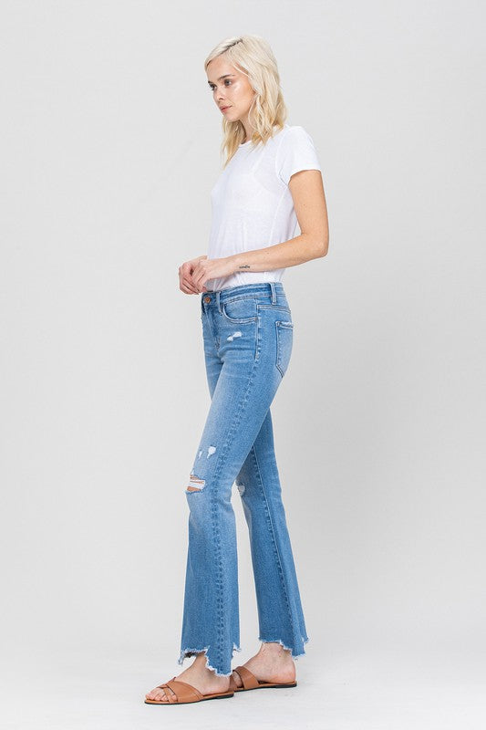 Flying Monkey MID-RISE FLARE WITH HEM DETAIL