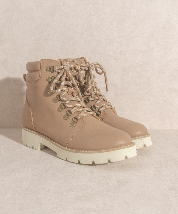 Working Hard Lace Up Ankle Boots
