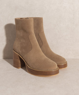 Khaki Platform Boots