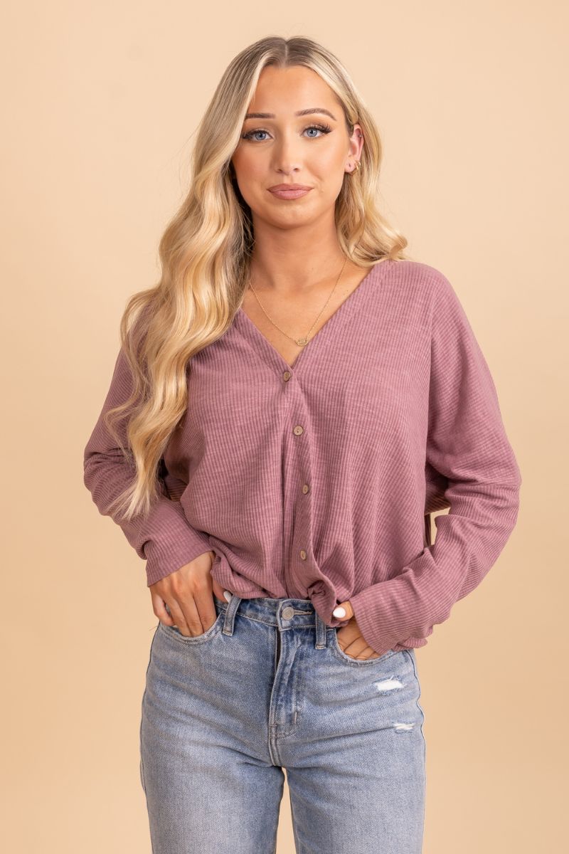 Eye For Love Ribbed Knit Top