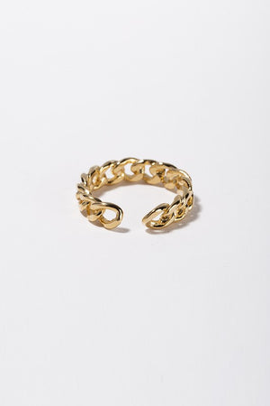 Gold Chain Open Ring
