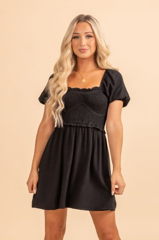 Keep It Classy Black Mini Dress