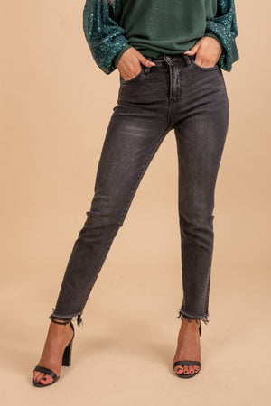 black skinny fit denim jeans 