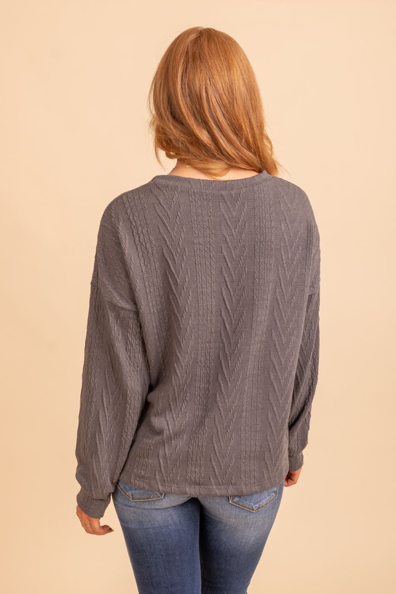 pullover gray sweater