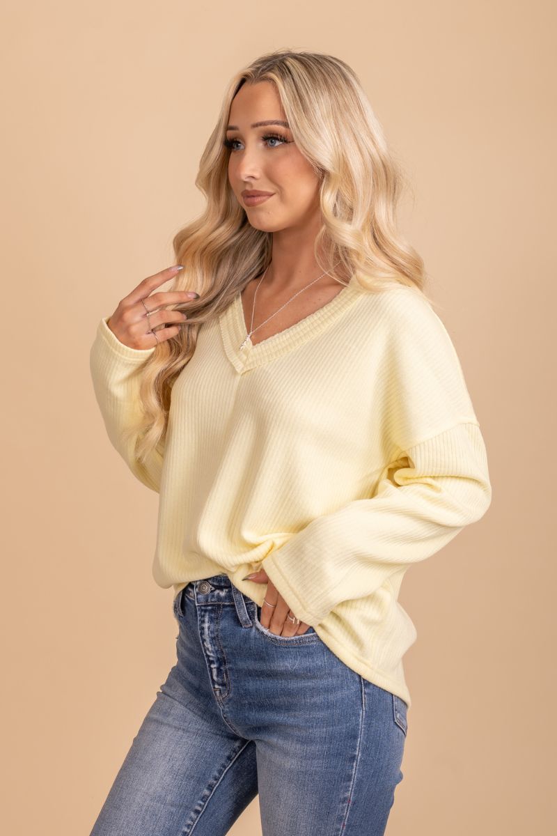 oversized high quality knit yellow top