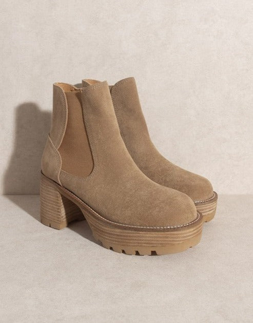 In The Little Things Platform Ankle Boots