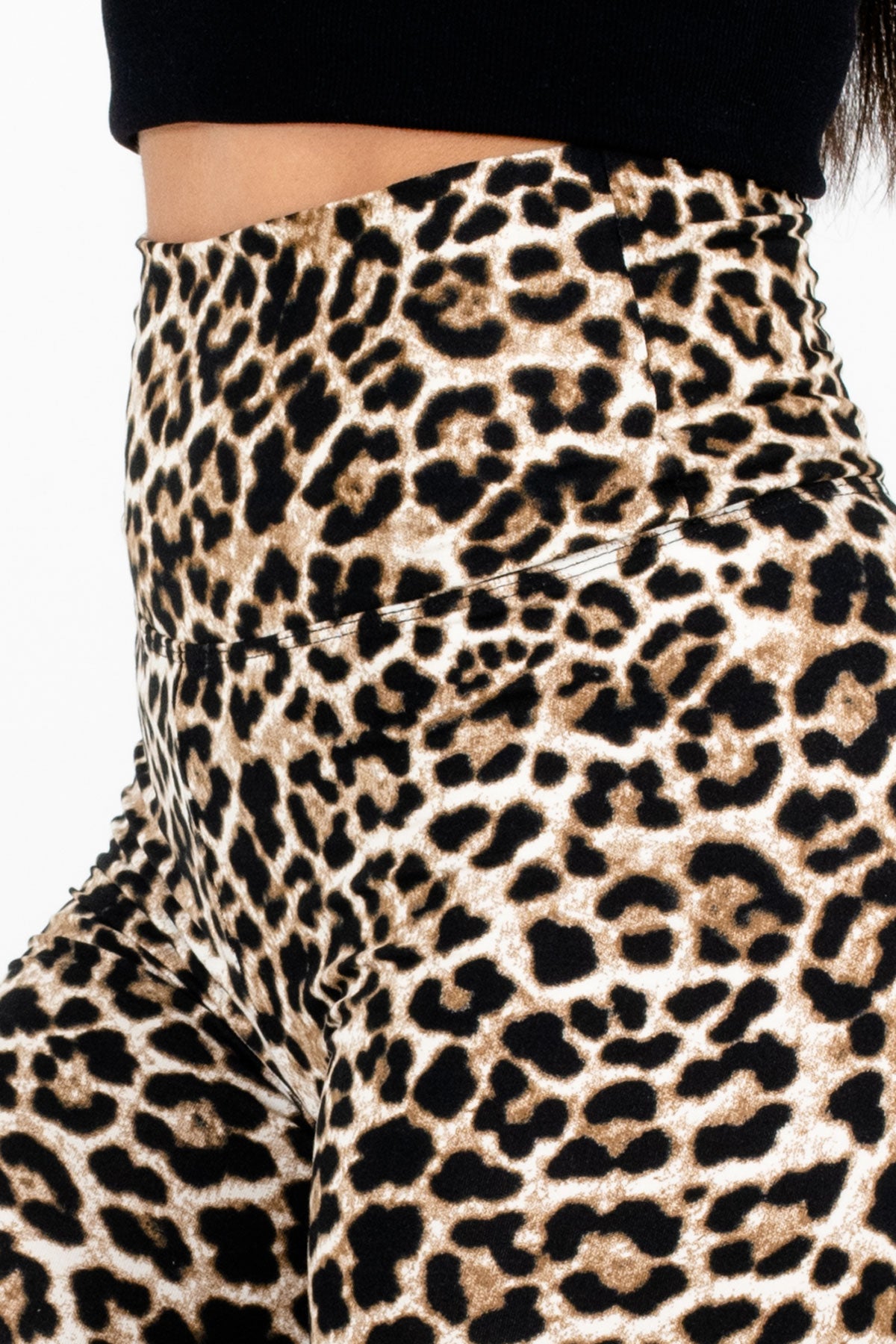 Patterned Tights - Beige/leopard print - Ladies