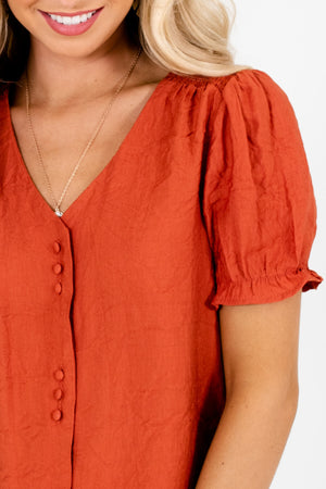 Rust Orange Affordable Online Boutique Clothing for Women